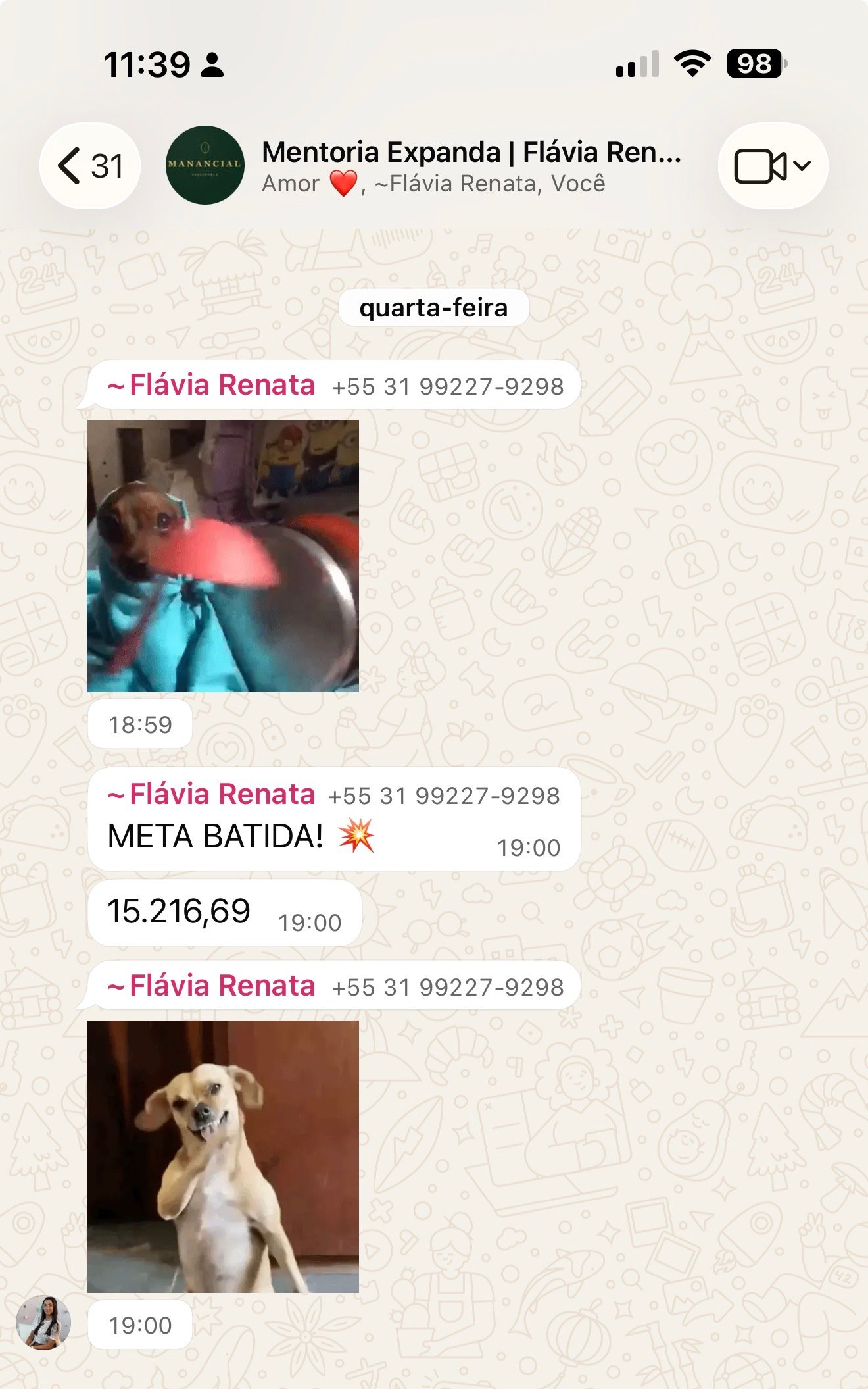 Flávia Renata: chegou sem meta definida e bateu R$ 15.216,69